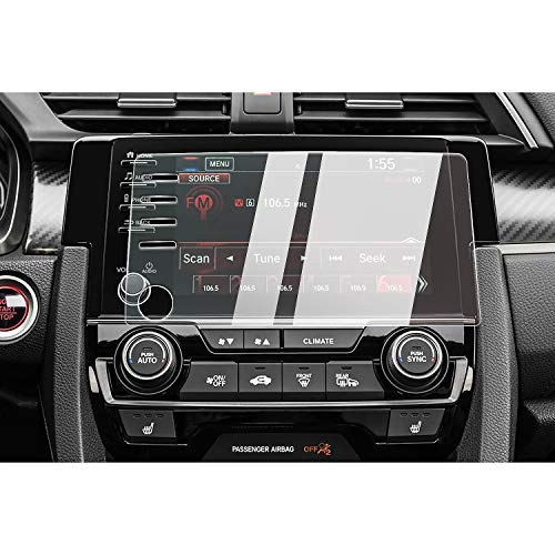 CDEFG Glass Screen Protector for Civic 2020 2019 Car Navigation Display Touch Screen Protector for 2019- Civic LX EX Touring Si EX-L Tempered Glass H