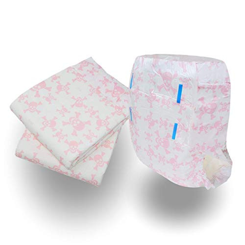 Rearz - Limited Edition - Pink Rebel - Adult Diaper -Sample 2 Pack- -Medium-