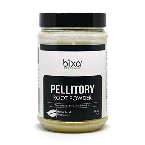 Pellitory Root Powder -Anacyclus pyrethrum-Akarkara-  Supports Healthy Nervine Functions by Bixa Botanical - 7 Oz -200g-