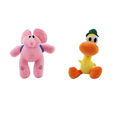 kelee Plush Pocoyo Plush Toys Set Pocoyo Loula Elly Pato Sleepy Bird Nina Cartoon Stuffed Animal Figure Doll Collection Gift for Kids -5 5-12- -B-E