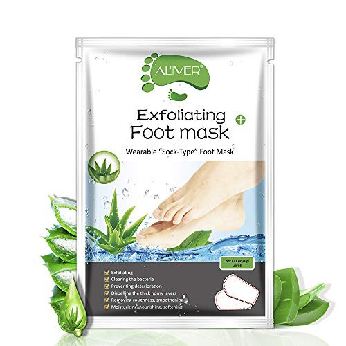 Foot Peel Mask 3 Pack Exfoliating Foot Peel Mask for Cracked Heels Dead Skin and Calluses Repairs Rough Heels-Aloe Foot Peel Mask 3 Pack Exfoliating Foot Peel Mask for Cracked Heels Dead Skin and Calluses Repairs Rough Heels-Aloe