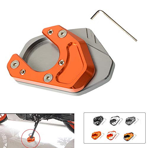 Motorcycle Extension Kickstand CNC Side Stand Enlarger Pate Pad For KTM Duke 125 200 2012 2013 2014 2015 2016 2017 2018 Duke 390 2013-2018 Duke 690 20