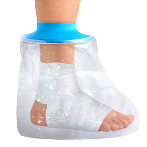 Waterproof Foot Cast Wound Cover Protector for Shower Bath  Watertight Cast Bag Covers for Broken Surgery Foot  Wound and Burns Reusable