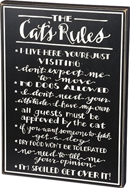 Primitives by Kathy The Box Sign, The Cat's Rules Primitives by Kathy The Box Sign, The Cat's Rules