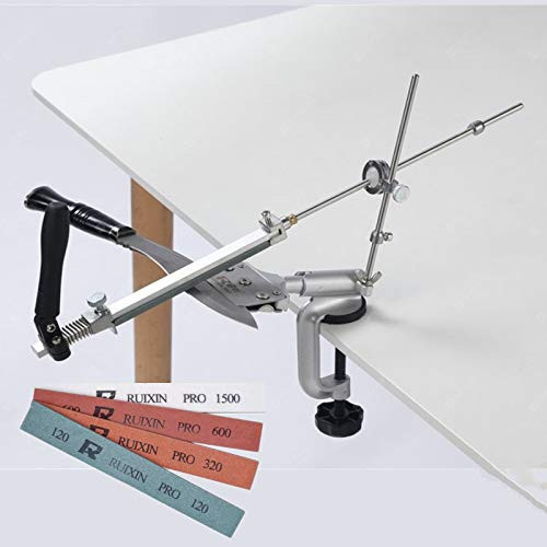 Knife Sharpener Set  Professional Kitchen Chef Knife Sharpener RX-008  Rotation Fix-angle  Professional Slicker Edge Knife Sharpener Abrasive Holding
