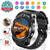 Smart Watch Android Smartwatch Touch Screen Bluetooth Smart Watch for Android Phones Wrist Phone Watch with SIM Card Slot and Camera Waterproof Sports F