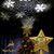 Aiqiano Christmas Tree Topper Star  Lighted Star Tree Toppers with LED Snowflake Projector Lights  3D Gold Tree Topper Star for Xmas Tree Decorations