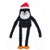 ZippyPaws - Holiday Crinkle Squeaky Plush Dog Toy Filled with Crinkle Paper and Stuffing - Large  Penguin