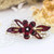 Jovono Wedding Hair Clip Bridal Hair Pins Hair Accessories with Flower Headpieces for Women and Girls -Red- Jovono Wedding Hair Clip Bridal Hair Pins Hair Accessories with Flower Headpieces for Women and Girls -Red-