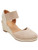 Chellysun Womens Espadrille Wedge Elastic Platform Closed Toe Ankle Strap Slingback Sandals Khaki