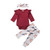 3PCS Infant Toddler Baby Girl Clothes Ruffle Romper Bodysuit Floral Halen Pants Headband Outfits -U Wine red  12-18 Months- 3PCS Infant Toddler Baby Girl Clothes Ruffle Romper Bodysuit Floral Halen Pants Headband Outfits -U Wine red  12-18 Months-