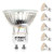 DiCUNO GU10 LED Bulbs 5W Warm White  3000K  500lm  120 Degree Beam Angle  Spotlight  50W Halogen Bulbs Equivalent  Non-dimmable MR16 LED Light Bulbs