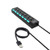 7-Ports USB 2 0 Hub High Speed ON-Off Individual Switch with LEDs Power Switches USB Hub
