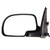 cciyu Left Side View Mirror Manual Folding Chrome Power Adjustment Power Heated Fits for 2000-2002 Chevy Tahoe Suburban 1500 2500 GMC Yukon 1999-2002