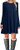 MOLERANI Womens Casual Plain Long Sleeve Simple T-Shirt Loose Dress -S  Navy Blue-