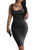 LAGSHIAN Womens Sexy Bodycon Tank Dress Sleeveless Basic Midi Club Dresses Black