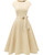 DRESSTELLS Womens Prom Tea Dress Vintage Swing Cocktail Party Dress with Cap-Sleeves Champagne L