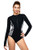 AXESEA Womens Long Sleeve Rash Guard UV UPF 50- Sun Protection Printed Zipper Surfing One Piece Swimsuit Bathing Suit