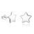 925 Sterling Silver Star Stud Earrings 5mm-10mm Options  Stars Studs Hypoallergenic Jewelry -5mm-