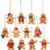 Sea Team Assorted Clay Figurine Ornaments Traditional Gingerbread Man Doll Gingerman Hanging Charms Christmas Tree Ornament Holiday Decorations  2 76