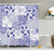 Ambesonne Japanese Decor Collection, Stylized Japanese Patchwork Arts and Craft Pattern with Nature Botanic Wildlife Figures, Polyester Fabric Bathroom Shower Curtain, 84 Inches Extra Long, Blue White
