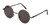 TrendyMate John Lennon Retro Round Polarized Hippie Sunglasses Small Circle Steampunk Sun Glasses -Gun Frame-Black Lens-