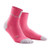 Womens Crew Cut Compression Socks- CEP Short Socks 3 0  Rose-Light Grey IV