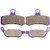 ECCPP FA457 Brake Pads Front and Rear Carbon Fiber Replacement Brake Pads Kits Fit for 2008-2011 for Harley-Davidson