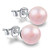 Pearl Earrings S925 Sterling Silver White Button Pearl Stud Earrings High Polished 8mm Pearl Ball Round Beads Earrings Hypoallergenic Pearl Piercing E
