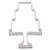 LILIAO Cake Cookie Cutter for Wedding - 3 1 x 4 3 inches - Stainless Steel