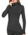 Le Vonfort Mock Turtleneck Tops for Women Black Pullover Shirt Active Workout Long Sleeve Base Layer