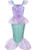 ALIZIWAY Little Girl Mermaid Princess Dresses Ariel Costume for Grils Birthday Party Halloween Cosplay Costumes -8-9 Years- Y060XXL