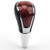 Clidr Black Leather Gear Shift Knob for 2007 2008 2009 2010 2011 Toyota Camry - 2006 2007 2008 2009 2010 2011 Toyota RAV4 -Peach Wood-