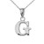 Fine Personalized Initial G Charm Pendant Necklace in Solid Sterling Silver  22