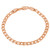 U7 Men Women Rose Gold Plated 5MM Wide Cuban Curb Link Chain Bracelet  21CM -8 5 Inch-