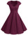 Bbonlinedress Women Short 1950s Retro Vintage Cocktail Party Swing Dresses Burgundy S