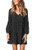 Arolina Womens Long Sleeve Tunic Dress V Neck Casual Loose Fall Flowy Swing Shift Dresses