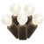 Vickerman 100 Count Single Mold G12 Berry LED Light Set-Brown Wire, Warm White