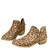 Womens Western Cutout Booties Ankle Boots Chunky Low Heel Almond Toe Stacked Zip Boots