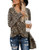 Yidarton Womens T Shirt Leopard Print Tops Long Sleeve Casual Cotton V-Neck Cute Blouse-Leopard-Long Sleeve-v-Neck Small-
