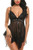 Avidlove Womens Sexy Lace Lingerie Babydoll V Neck Nightwear Sleepwear Strap Chemises Black Small