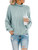 Saodimallsu Womens Turtleneck Oversized Sweaters Batwing Long Sleeve Pullover Loose Chunky Knit Jumper Green