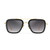 LianSan Retro Square Sunglasses Aviator Metal Frame Flat Lens for Men Women Goggle Gradient Black Lens