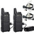 Retevis RT22 Two Way Radio UHF 400-480MHz 16CH VOX Walkie Talkies(2 Pack) and Covert Air Acoustic Earpiece (2 Pack)