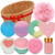 Bath Bombs  Bath Basket Gift Set Organic Bath Bombs Bubble Bath Bombs Set for Home Fizzy SPA and Moisturize Dry Skin  Gift for Women  Perfect Mothers