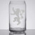 Game of Thrones - House Lannister - Etched Glass Can