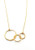 Three Circles of Life Charm - 14k Gold Filled Necklace