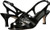 VANELi Maeve Black Patent-Gunmetal Buckle 9 M -B-