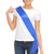 Blank Satin Sash  Plain Sash  Party Decorations  Make Your Own Sash -Royal Blue-