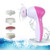 Waterproof Facial Cleansing Brush and Massager with 5 Brush Heads for Removing Blackhead  Exfoliating and Massaging -pink-